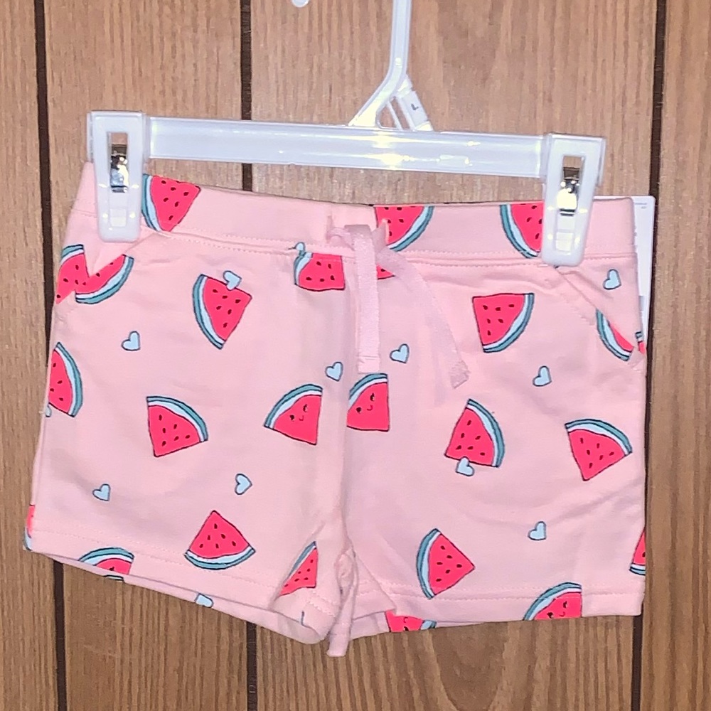 Toddler Girl Pink Watermelon Shorts